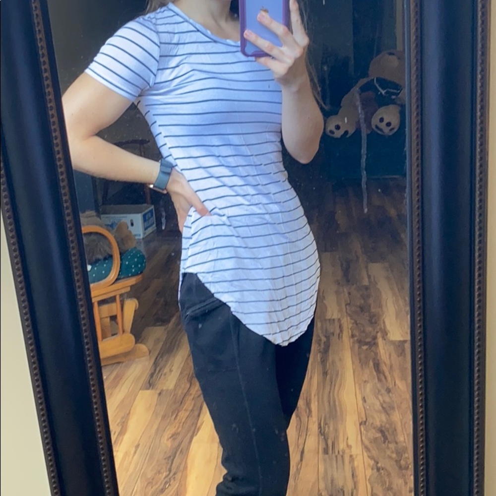 Striped short sleeve